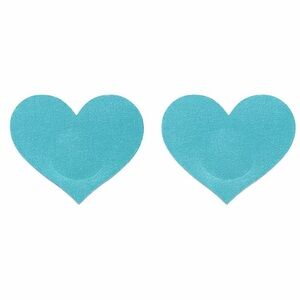 Teal Heart Pasties | Adhesive Nipple Covers | Festival Rave Clubwear